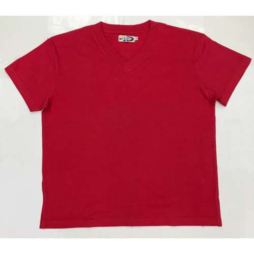 037B  V領全棉短袖 T-Shirt